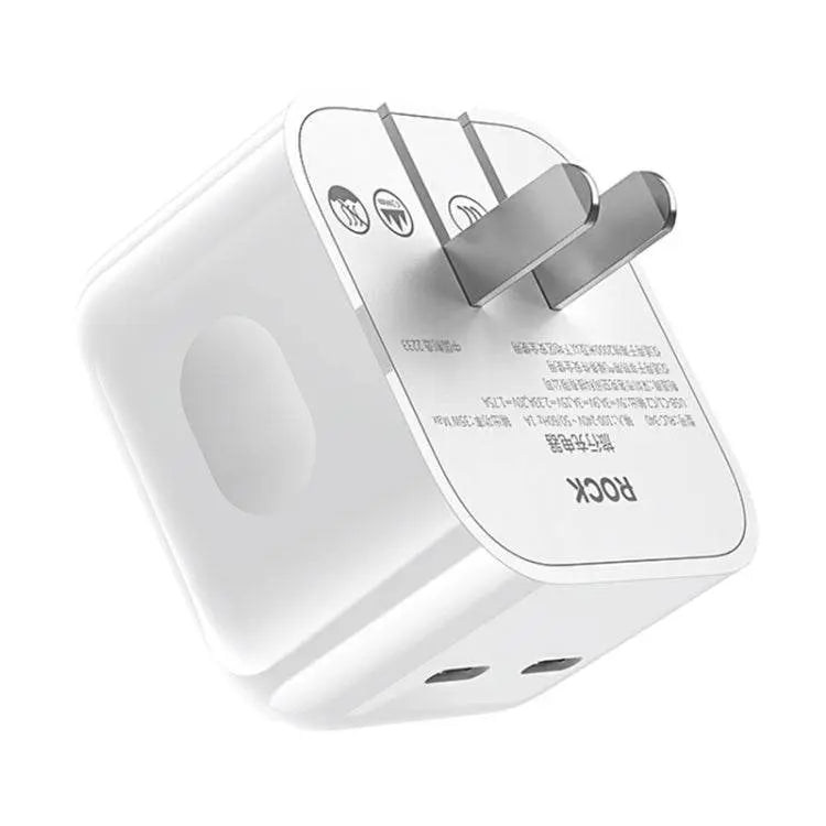 ROCK T58 35W Dual USB-C PD Charger CN Plug Compact Design