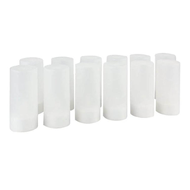 Rechargeable LED Decoration Light With Charging Board And Warm EU Plug set of 10 white wax-free pillar candles for tabletop decor