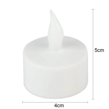 Rechargeable LED Decoration Light With Charging Board And Warm EU Plug – compact white flameless tealight, 4cm x 5cm portable ambient glow