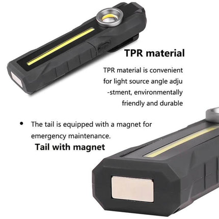 Rechargeable Lantern With 4 Lighting Modes For Home And Outdoors - durable aluminum body, magnet tail, 4-mode rechargeable lantern