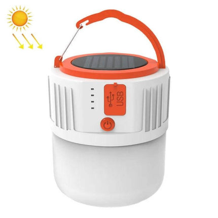 Rechargeable Solar LED Emergency Light For Home And Outdoor Use compact USB solar lantern with 5730 LEDs, 1200mAh 18650 battery, foldable handle