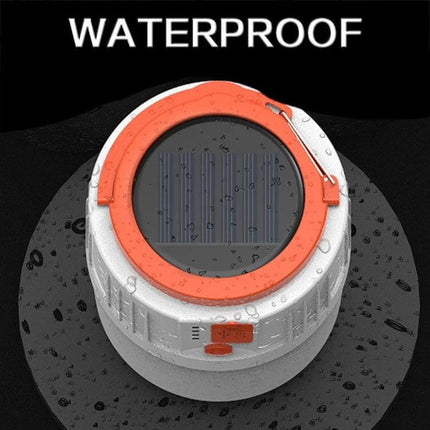 Rechargeable Solar LED Emergency Light For Home And Outdoor Use compact waterproof camping light with USB and solar charging