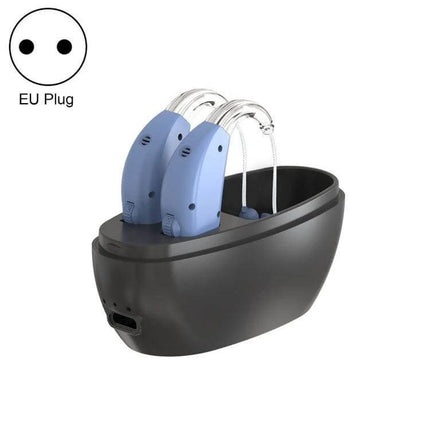 Rechargeable Sound Amplifier Hearing Aid For Elderly US Plug - compact rechargeable hearing aids in charging case, lightweight all-day amplification
