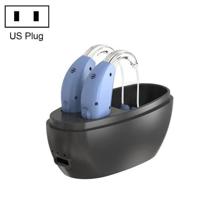 Rechargeable Sound Amplifier Hearing Aid For Elderly US Plug - lightweight rechargeable hearing aids in charging dock for clear everyday listening