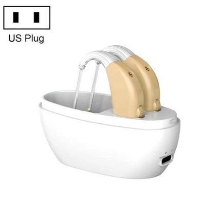 Rechargeable Sound Amplifier Hearing Aid For Elderly US Plug - lightweight rechargeable hearing amplifiers with charging dock