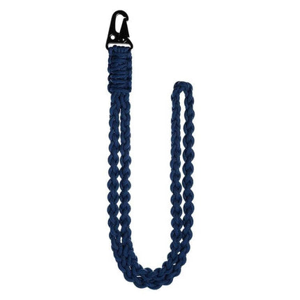 Red Outdoor Paratrooper Rope Lanyard, 56cm Multifunctional – red braided nylon rope with metal eagle hook for outdoor gear