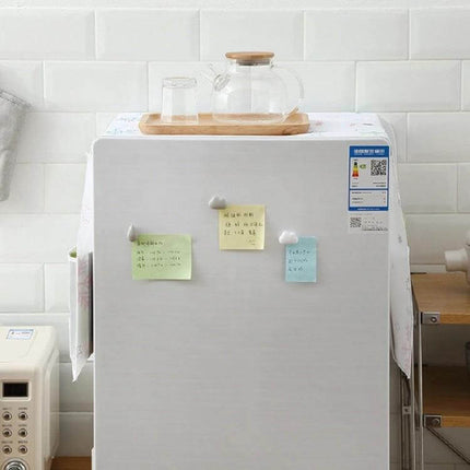 Refrigerator Dust Cover Waterproof Keeps Kitchen Surfaces Clean - PEVA top cover protects from dust moisture mildew, fits 130×54 cm