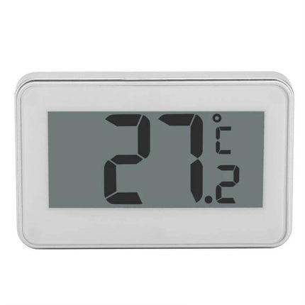 Refrigerator Thermometer Large LCD Display for Kitchen Use – compact ABS fridge freezer thermometer with large screen showing 27.2°C