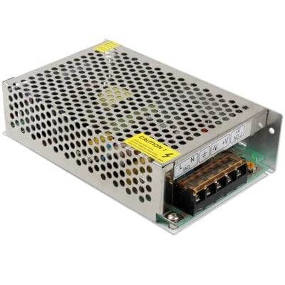 Regulated Switching Power Supply For Home Appliances - 12V 5A (60W) compact metal enclosure for CCTV, routers, LED controllers with universal 100–240V input