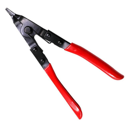 Reinforced Flat Circlip Pliers Flat-Mouth For Snap Ring Install – red-handled reinforced flat-mouth circlip pliers, spring-assisted for brake and transmission work
