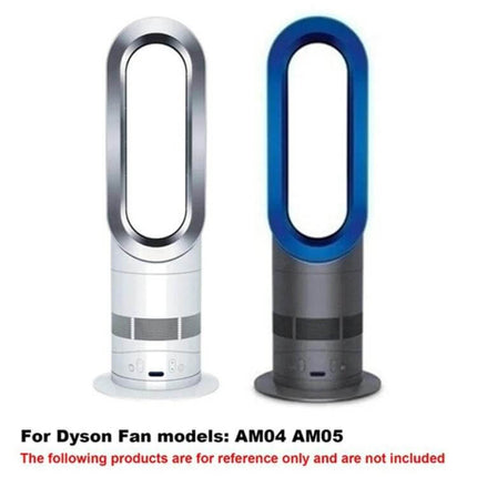 Remote Control Replacement For Dyson Bladeless Air Purifier shown with AM04 AM05 bladeless fan models, spare replacement remote for power fan speed mode