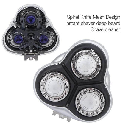 Replacement Shaver Blade Set For Philips Shavers Easy Install - three-head replacement shaver blade compatible with HQ-series, tool-free snap-in fit