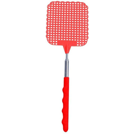 Retractable Fly Swatter For Everyday Home Use Patio - red retractable stainless steel and ABS fly swatter 28–73cm for patio, kitchen, camping use