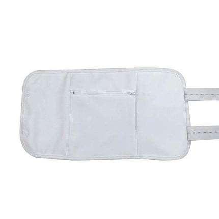 Reusable Castor Oil Pack For Liver Detox And Sleep Comfort White - white reusable castor oil pack with zipper pocket and straps for abdominal use