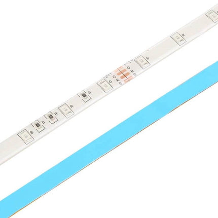 RGB LED Strip Lights IP65 Waterproof For Indoor Outdoor Decor — 20m waterproof RGB LED strip with adhesive backing for patios, gardens, and indoor accents