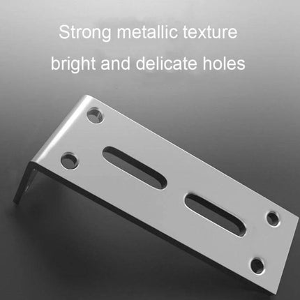 Right Angle Hanging Cabinet Partition Small For Kitchen steel right-angle corner divider with polished finish and mounting holes