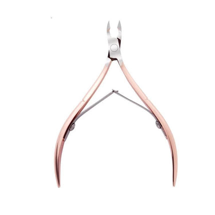 Rose Gold Stainless Steel Double-Headed Dead Skin Scissors For Nails - rose gold cuticle nipper, precision stainless steel for gentle dead-skin removal
