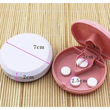 Round Plastic Pill Box With Dustproof Seal 7x2 Cm Portable - compact round 7x2 cm travel pill box with dustproof seal, 3 compartments, portable and lightweight