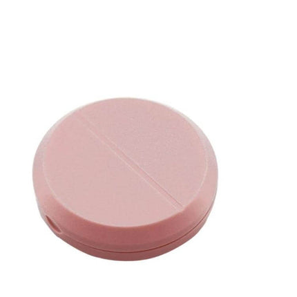 Round Plastic Pill Box With Dustproof Seal 7x2 Cm Portable - compact pink round travel pill box, dustproof seal, 7x2 cm, pocket-friendly