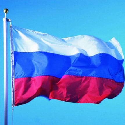Russian Flag Polyester 150x90 Cm For Home Display And Events - polyester flag waving on pole ideal for classrooms, offices, homes and event backdrops