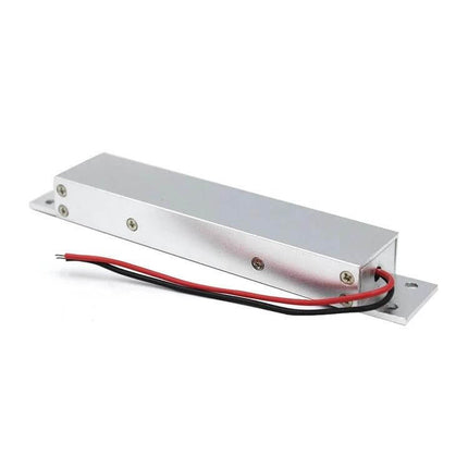 Magnetic Door Lock for Securing Wooden and Glass Doors compact silver maglock for residential and commercial use on wooden or glass doors