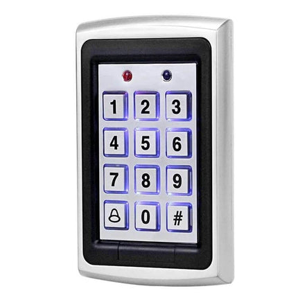 Keypad Access Control System for Secure External Entry with illuminated numeric keypad, proximity card reader and PIN support for up to 500 users