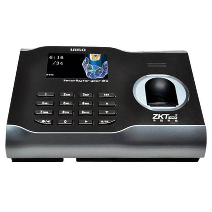 ZK Software Fingerprint Attendance Device for Office Tracking black biometric time clock with keypad and fingerprint scanner