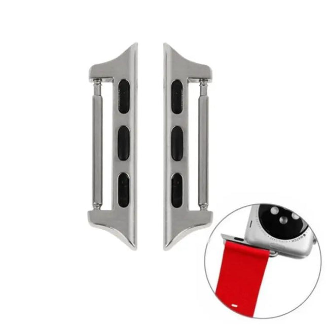 Apple Watch 42mm Metal Strap Connector Pair Silver