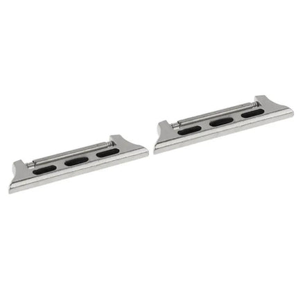 Apple Watch 42mm Metal Strap Connector Pair Silver