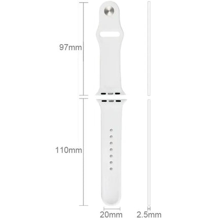 Apple Watch 38mm Sport Rubber Band With Pin-Tuck Closure