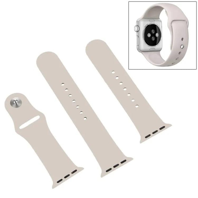 Apple Watch Silicone Replacement Band 3-in-1 Adjustable