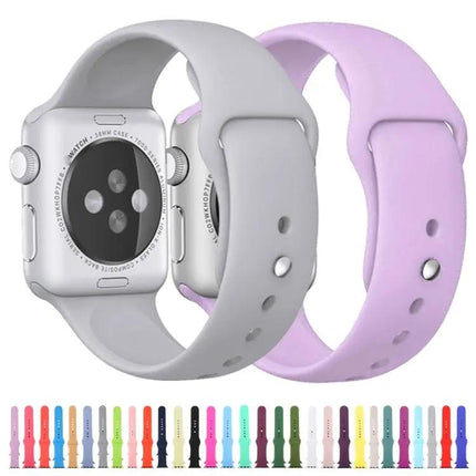 3-in-1 Rubber Apple Watch Band With Pin Buckle 49/45/44mm
