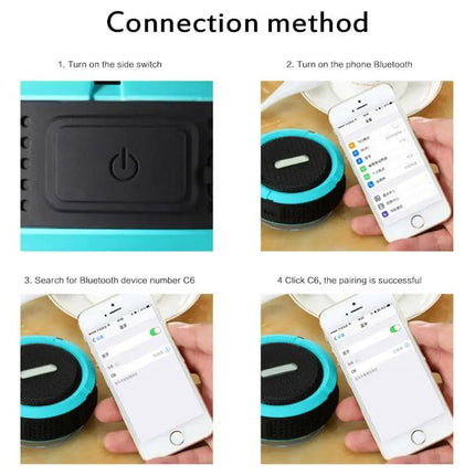 Portable Bluetooth Speaker With Mic For Outdoors