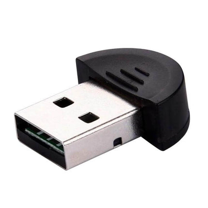 Bluetooth USB Dongle for Wireless PC Device Connections - compact black USB Bluetooth adapter for adding wireless connectivity to older PCs