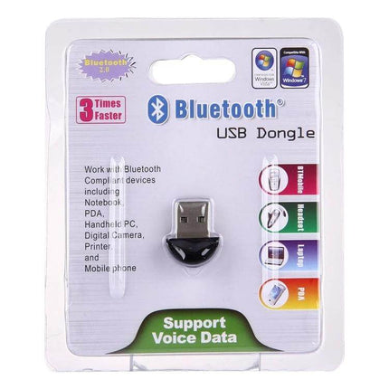 Bluetooth USB Dongle for Wireless PC Device Connections - compact USB Bluetooth adapter in retail blister pack