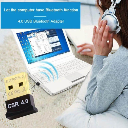 Wireless Bluetooth USB Adapter for Device Connectivity connecting laptop to wireless headphones and peripherals