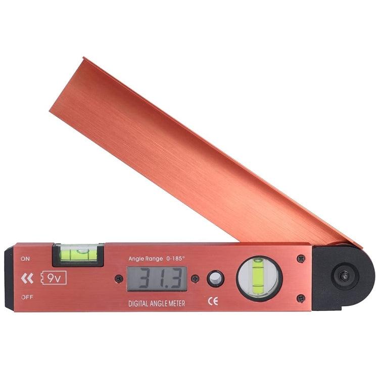 Digital Angle Measurement Tool with LCD Display and Level Bubble