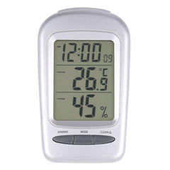 Digital LCD Indoor Thermometer and Hygrometer with Date, Clock, and Freezing Alert