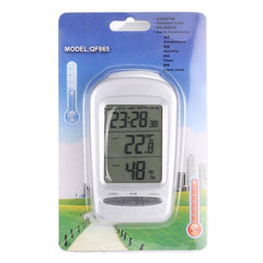 Digital LCD Indoor Thermometer and Hygrometer with Date, Clock, and Freezing Alert