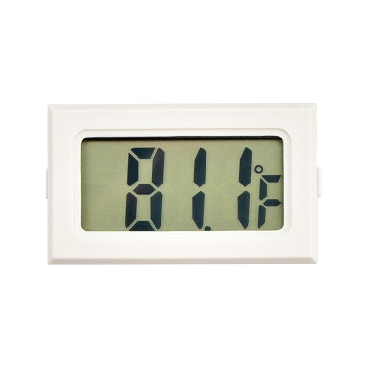 Compact LCD Digital Thermometer for Indoor Use (Fahrenheit), White