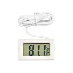 Compact LCD Digital Thermometer for Indoor Use (Fahrenheit), White