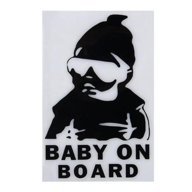 Classic Baby On Board Vinyl Car Sticker for Safety, 20cm x 13cm