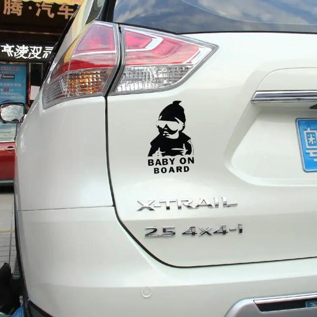 Classic Baby On Board Vinyl Car Sticker for Safety, 20cm x 13cm
