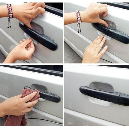Protective Film Set for Car Handles, 20 Pieces for Daily Use applied to car door handle to prevent scratches and dirt