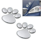 Footprint Pattern (Size: 7cm x 6cm) / Silver