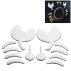 Crab Pattern (Size: 10cm x 8cm) / Silver