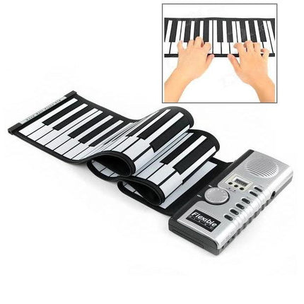 Datopal Roll-Up Piano for Everyday Home Music Sessions — flexible portable silicone keyboard on table, ideal for home practice and travel