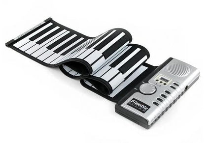 Datopal Roll-Up Piano for Everyday Home Music Sessions - flexible travel-friendly portable keyboard for home practice