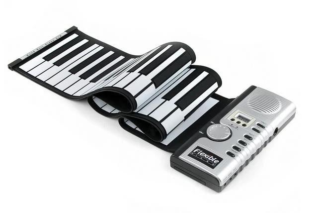 Datopal Roll-Up Piano for Everyday Home Music Sessions - flexible travel-friendly portable keyboard for home practice