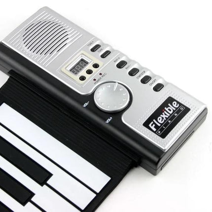 Datopal Roll-Up Piano for Everyday Home Music Sessions flexible silicone keyboard with built-in speaker and controls for home practice
